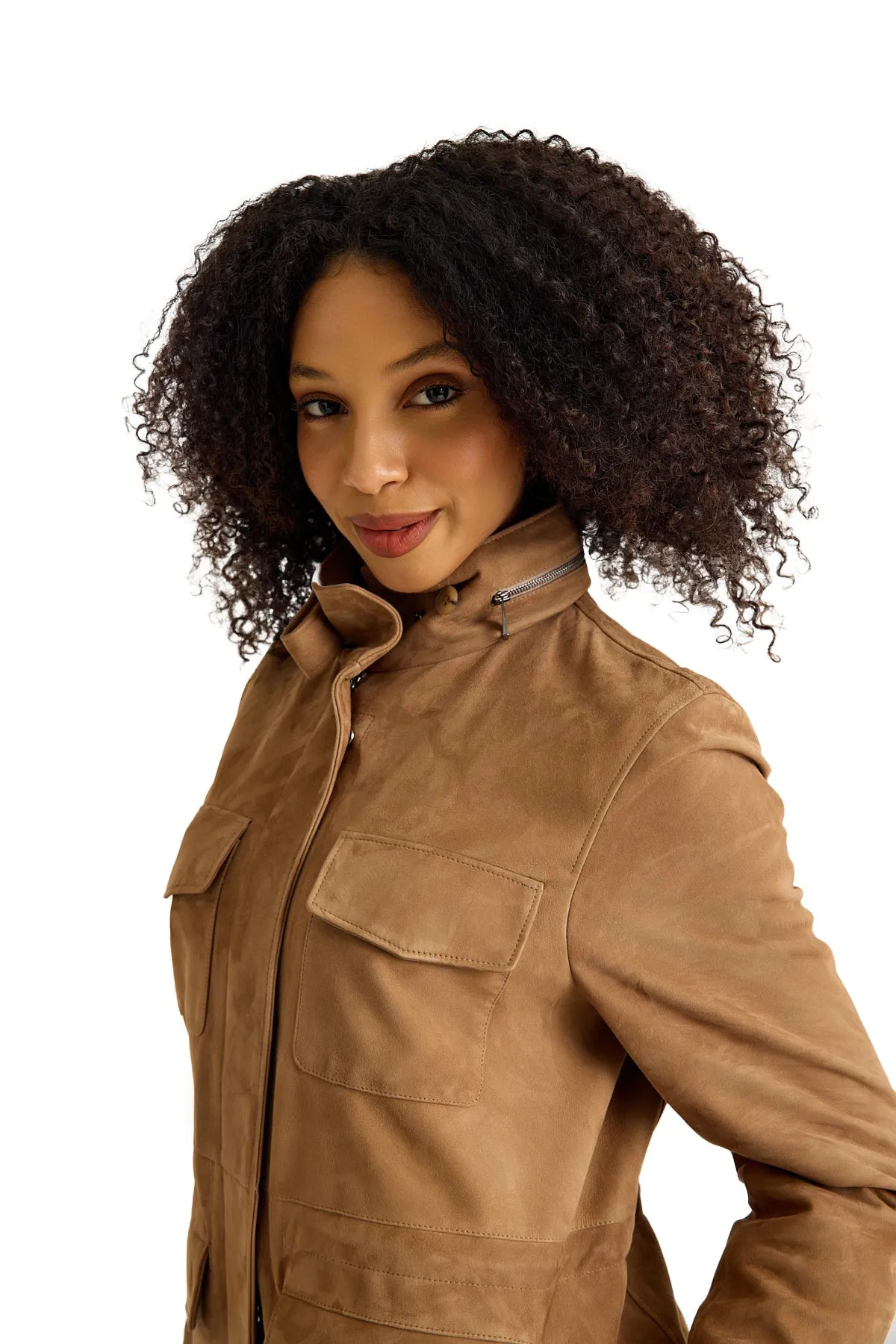 Tan Suede Women's Jacket