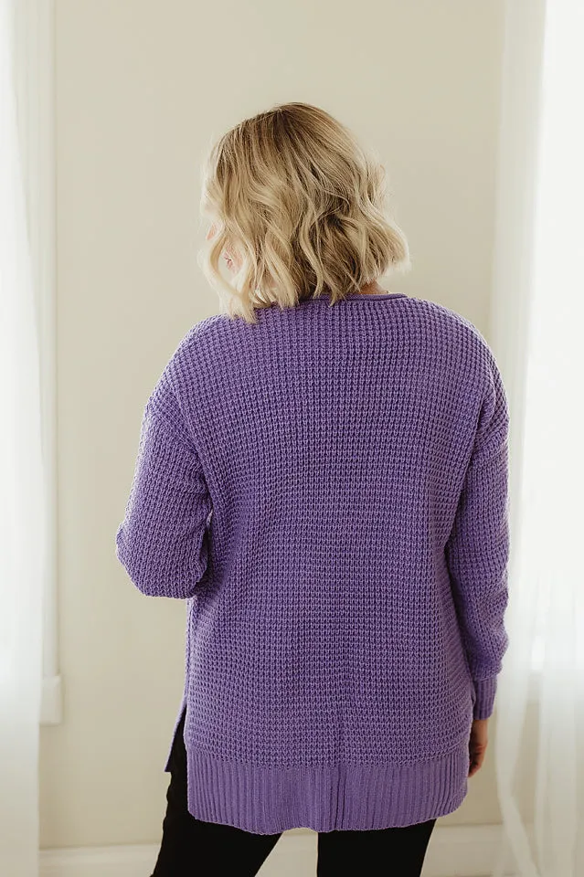 Waffle Open Cardigan