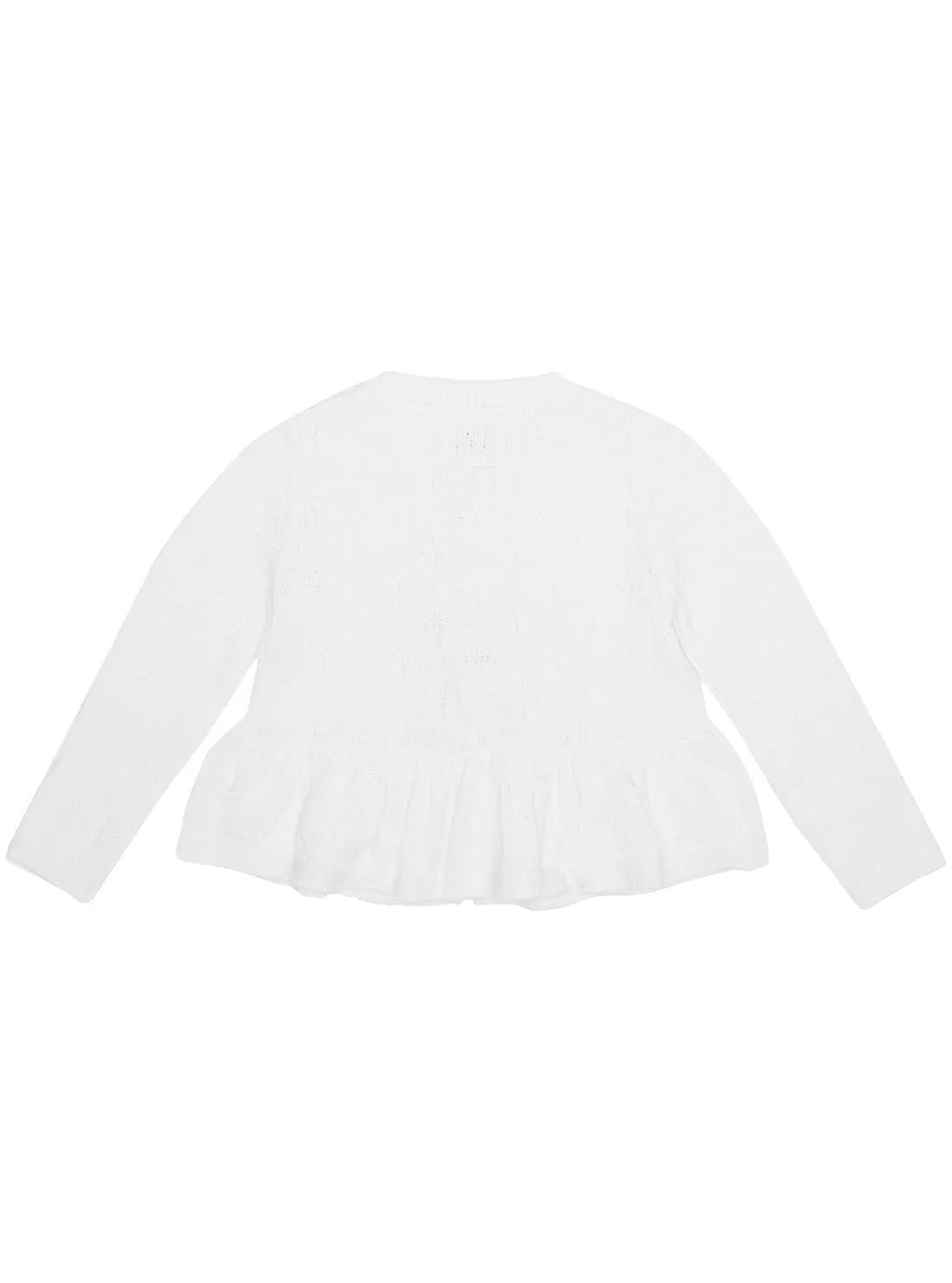 White Long Sleeve Cardigan (2-7)