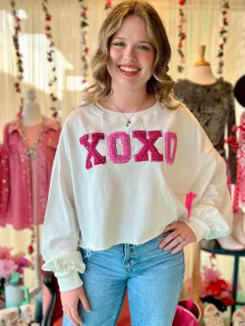 XOXO Cropped Sweater*